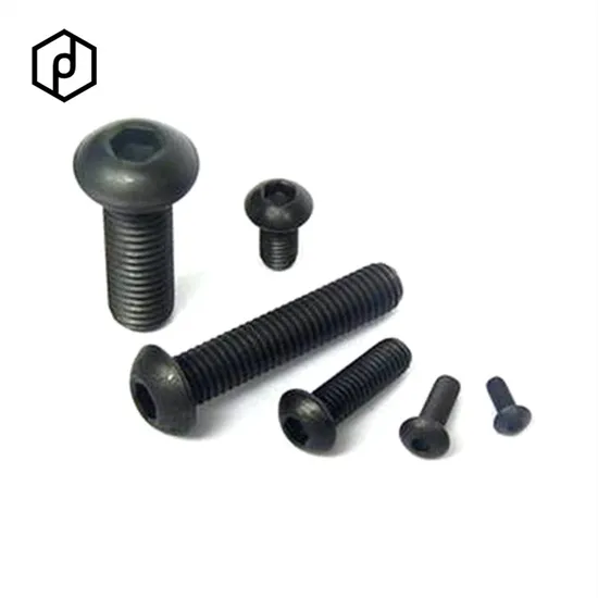 Customized Carbon Steel ISO7380 Button Head Machine Screws 10.9 Grade